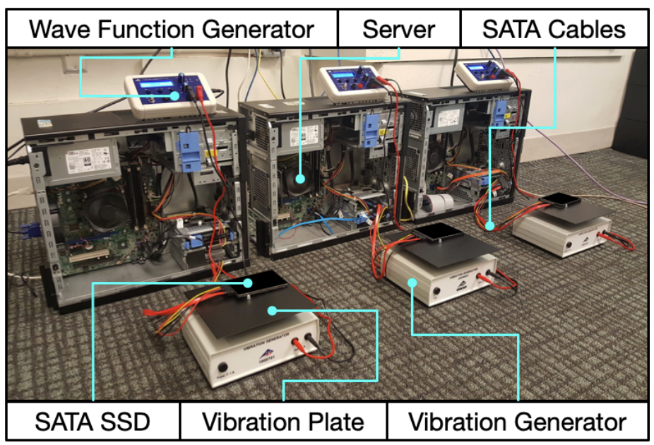 SSD vibration and reliability dataset